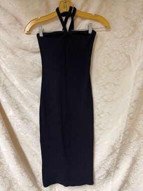 Zara Black Halter Midi Dress